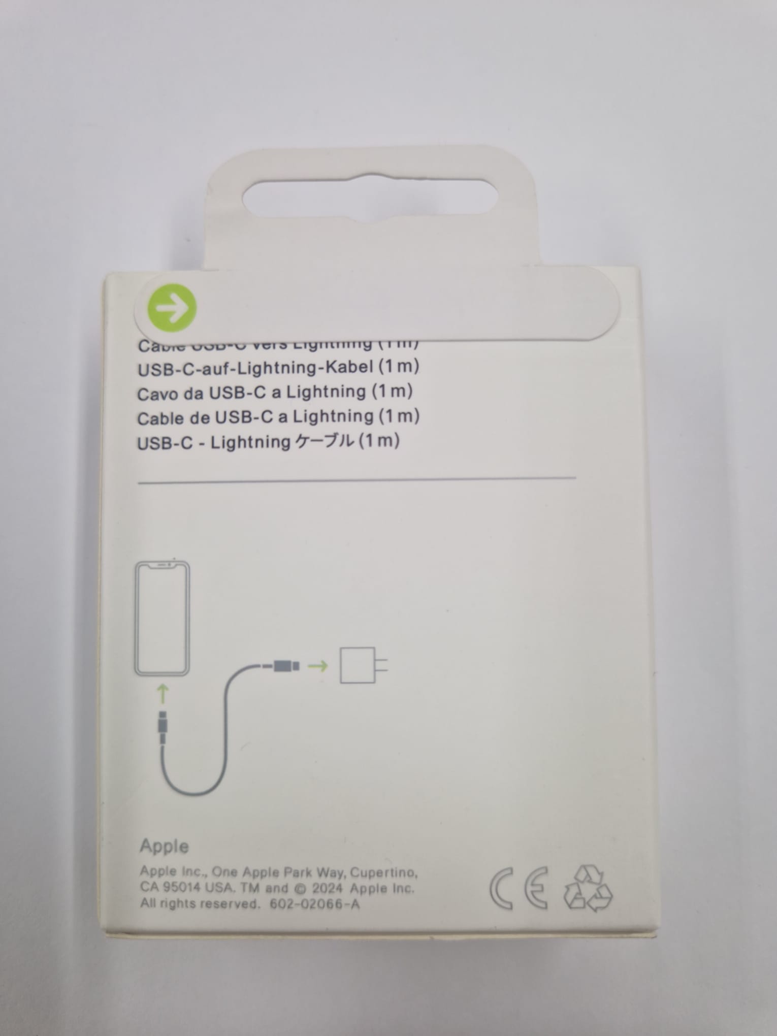 Apple Lightning to USB-C (1m)
